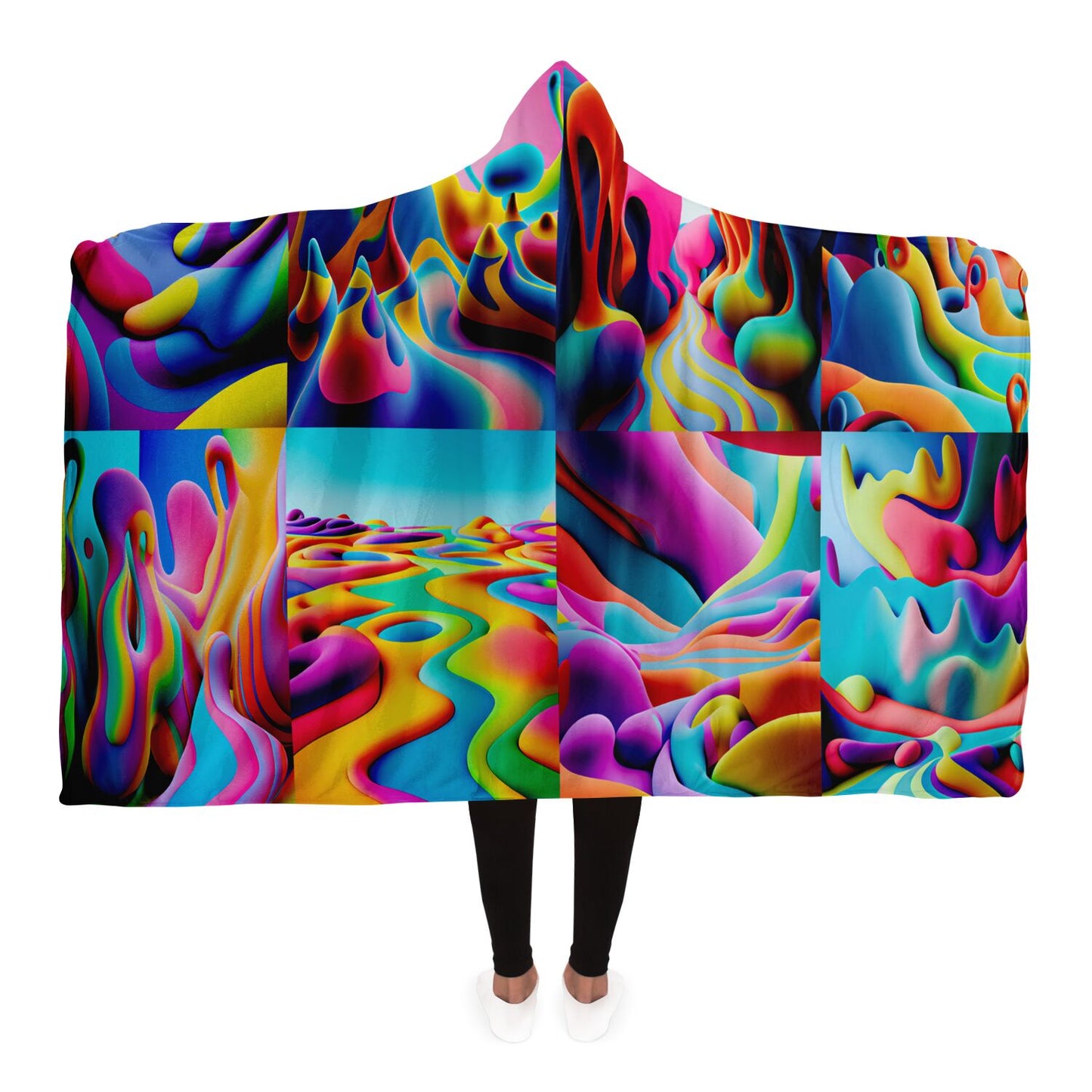 Hooded Blanket - AOP Kukloso Got Color Medium Pattern - Free Shipping