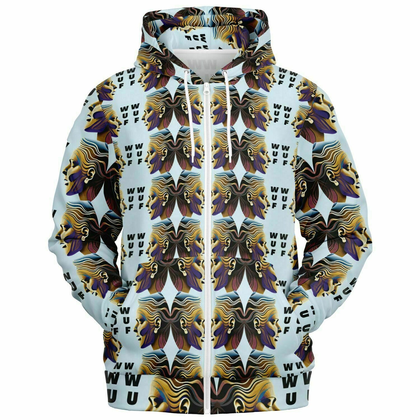 Fashion Zip-Up Hoodie - AOP  Kukloso Ancients series No 3 - Free Shipping