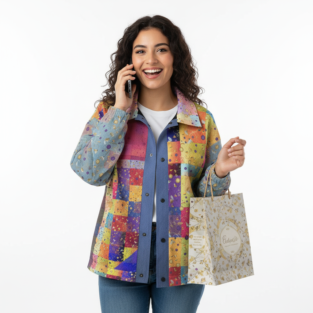 AOP Unisex Casual Lapel Jacket Kukloso Whimsical No 17