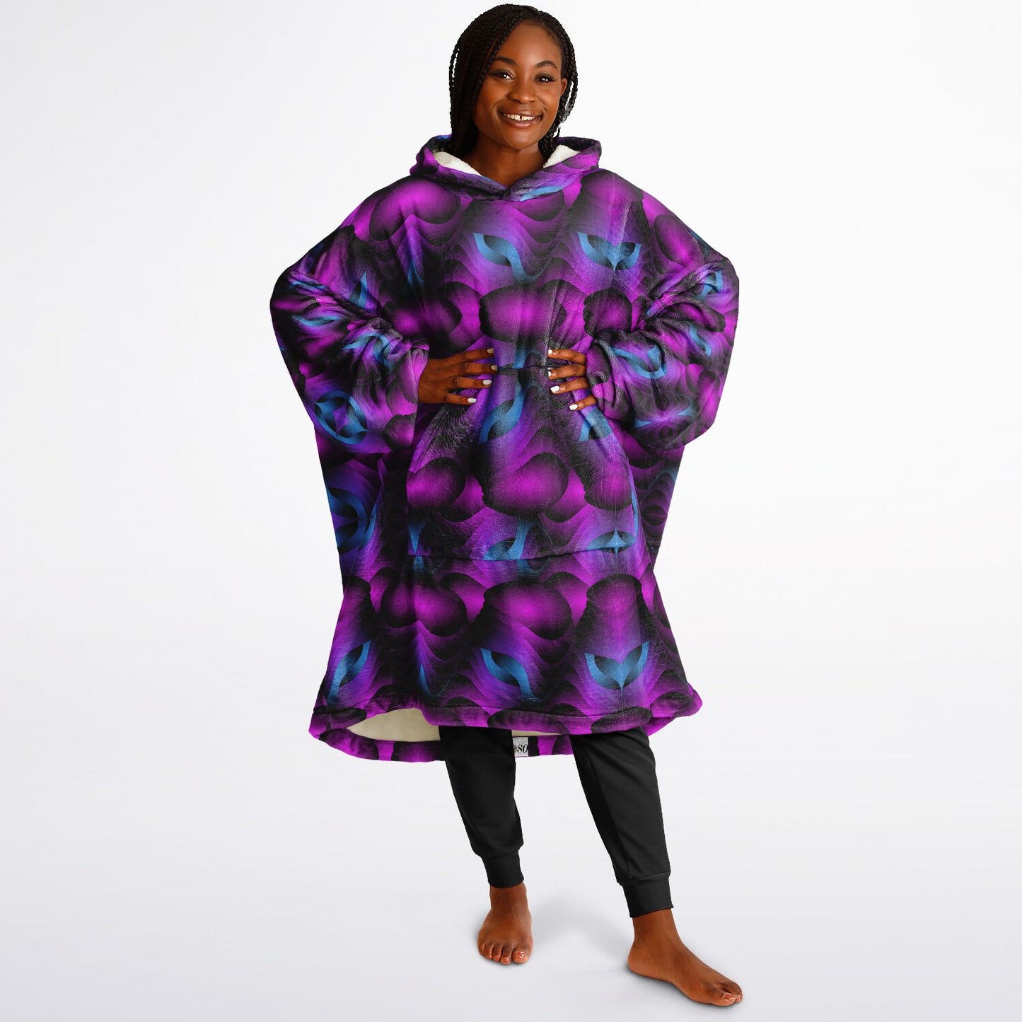 Snug Hoodie Economy - AOP Kukloso Ice Cream Swirls No 57 - Free Shipping