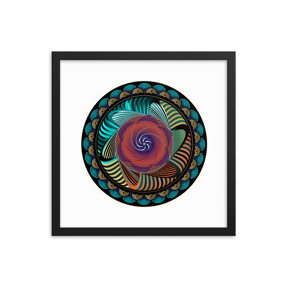 Framed poster Mandala Circularium No 2269 Free Shipping