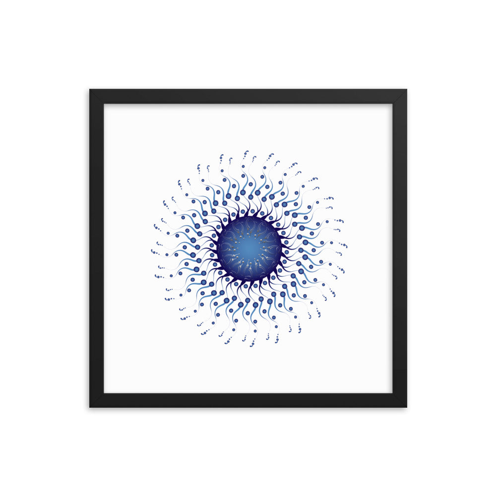 Framed poster Mandala Circularium No 2307 Free Shipping