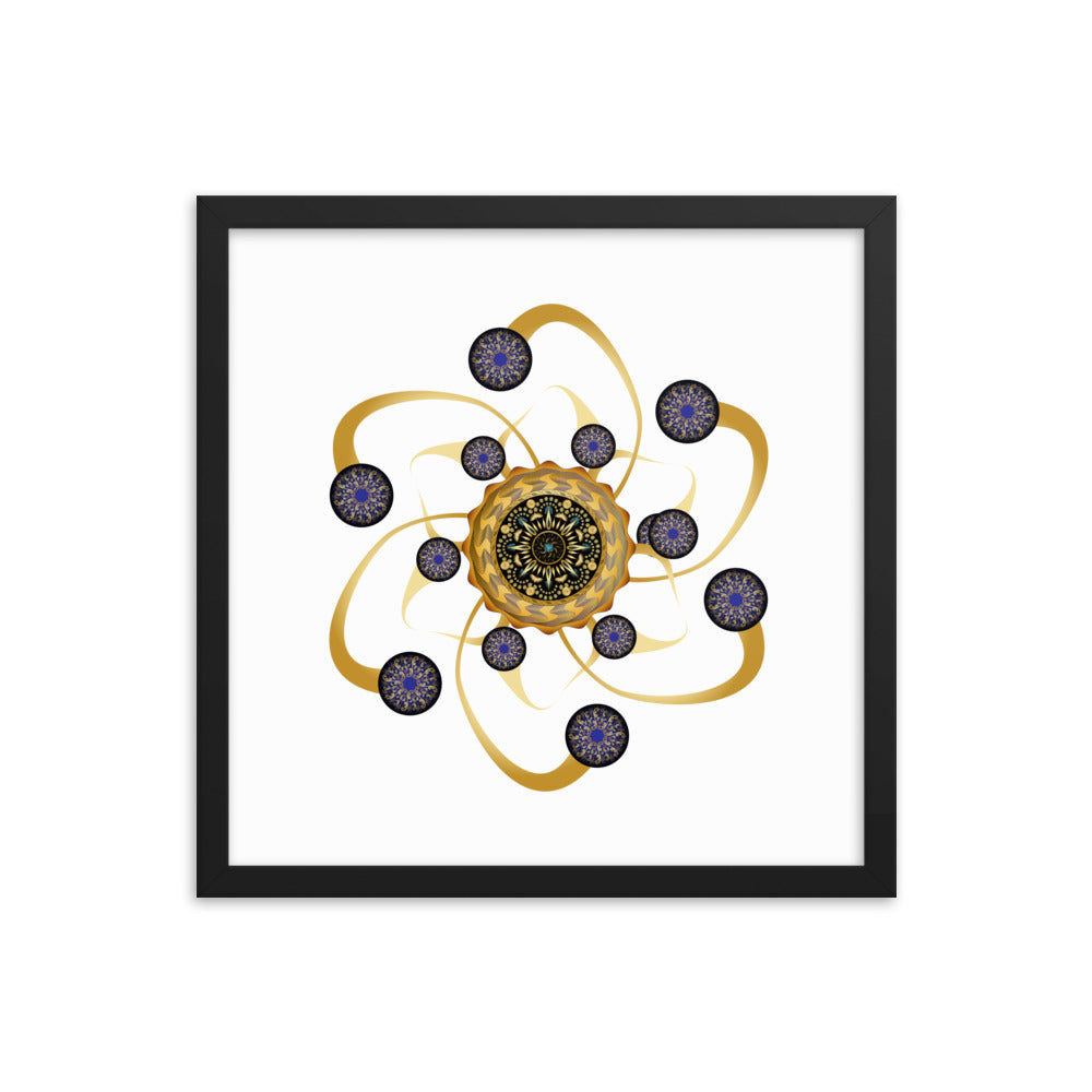 Framed poster Mandala Circularium No 2468 Free Shipping