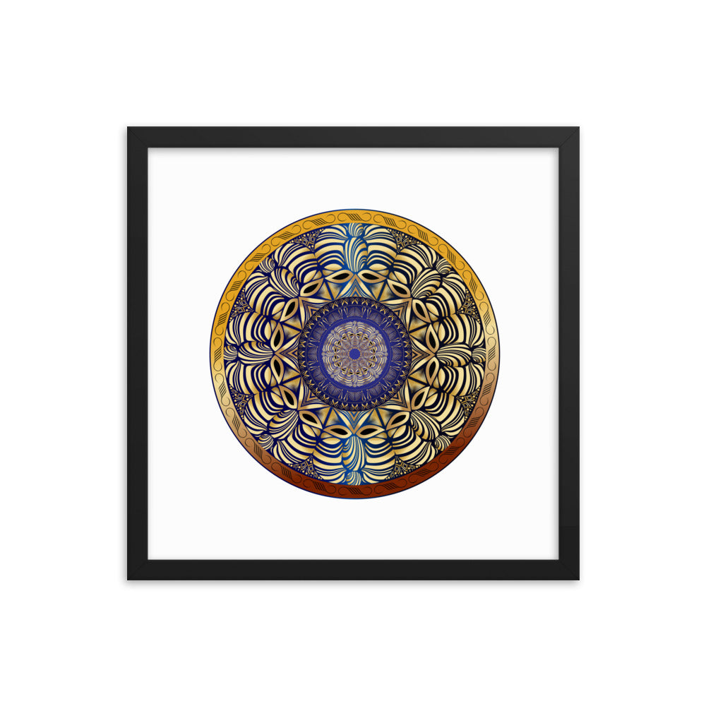 Framed poster Mandala Circularium No 2491 Free Shipping