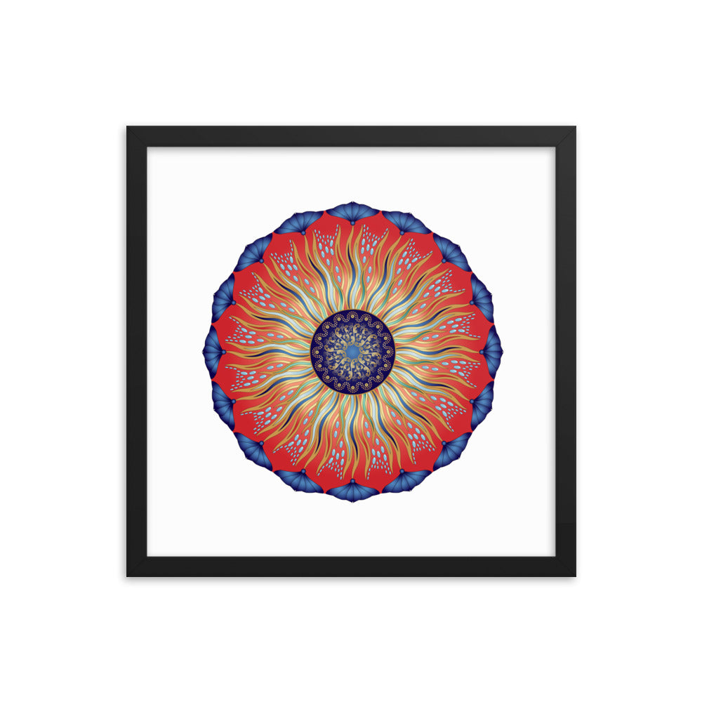 Framed poster Mandala Circularium No 2626 Free Shipping