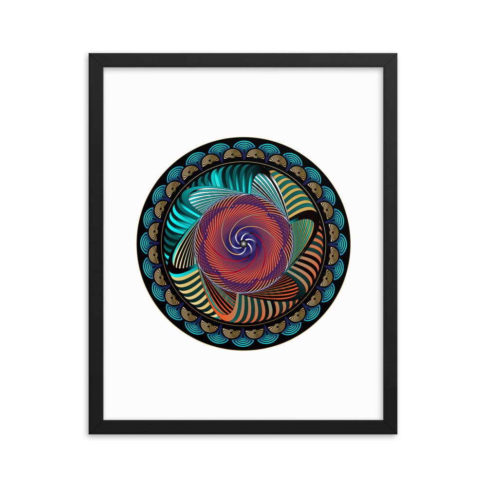 Framed poster Mandala Circularium No 2269 Free Shipping