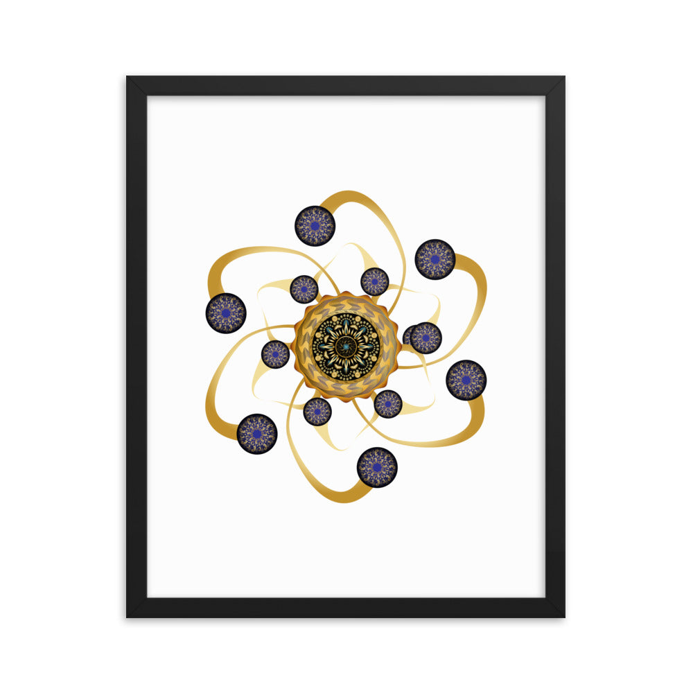 Framed poster Mandala Circularium No 2468 Free Shipping