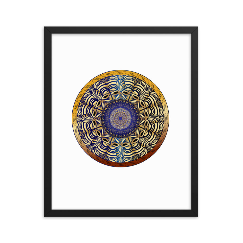 Framed poster Mandala Circularium No 2491 Free Shipping