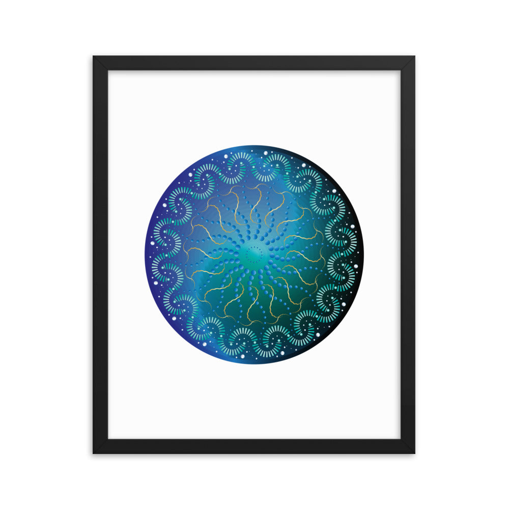 Framed poster Mandala Circularium No 2696  Free Shipping