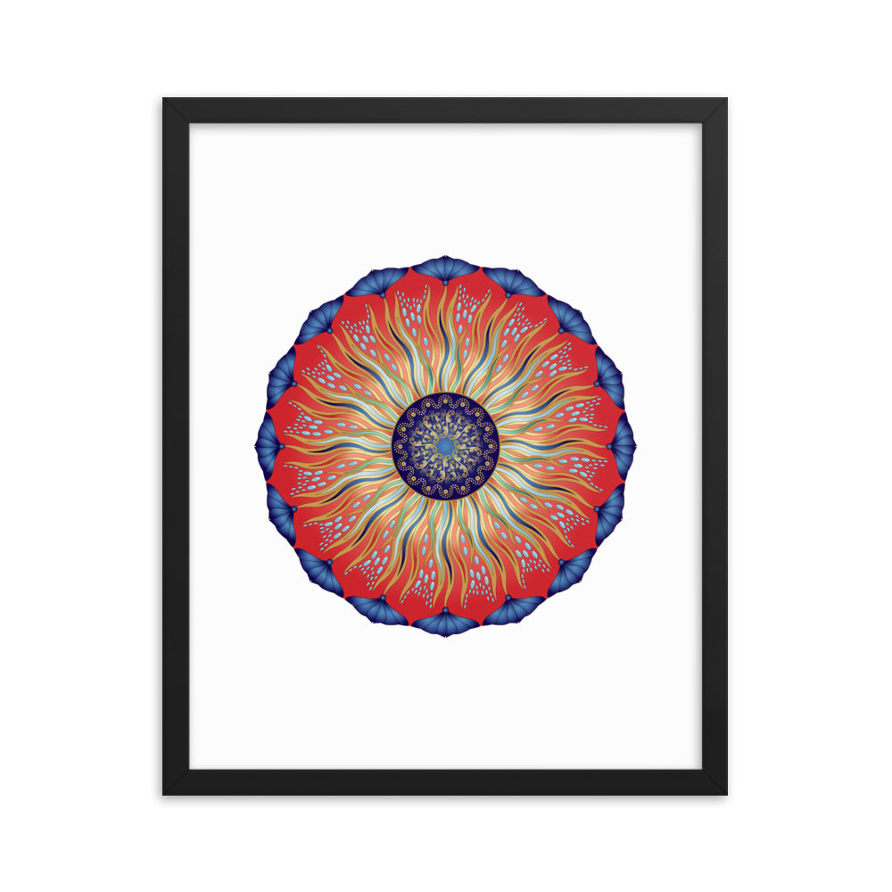 Framed poster Mandala Circularium No 2626 Free Shipping