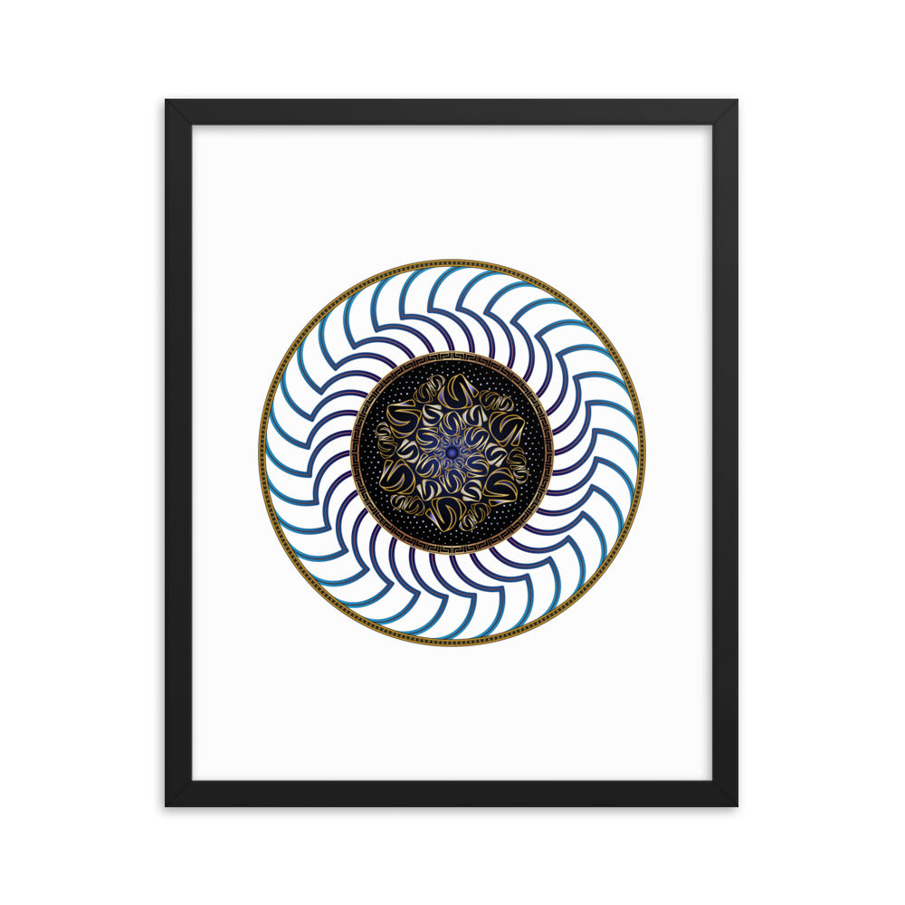 Framed poster Mandala Circularium No 2722 Free Shipping