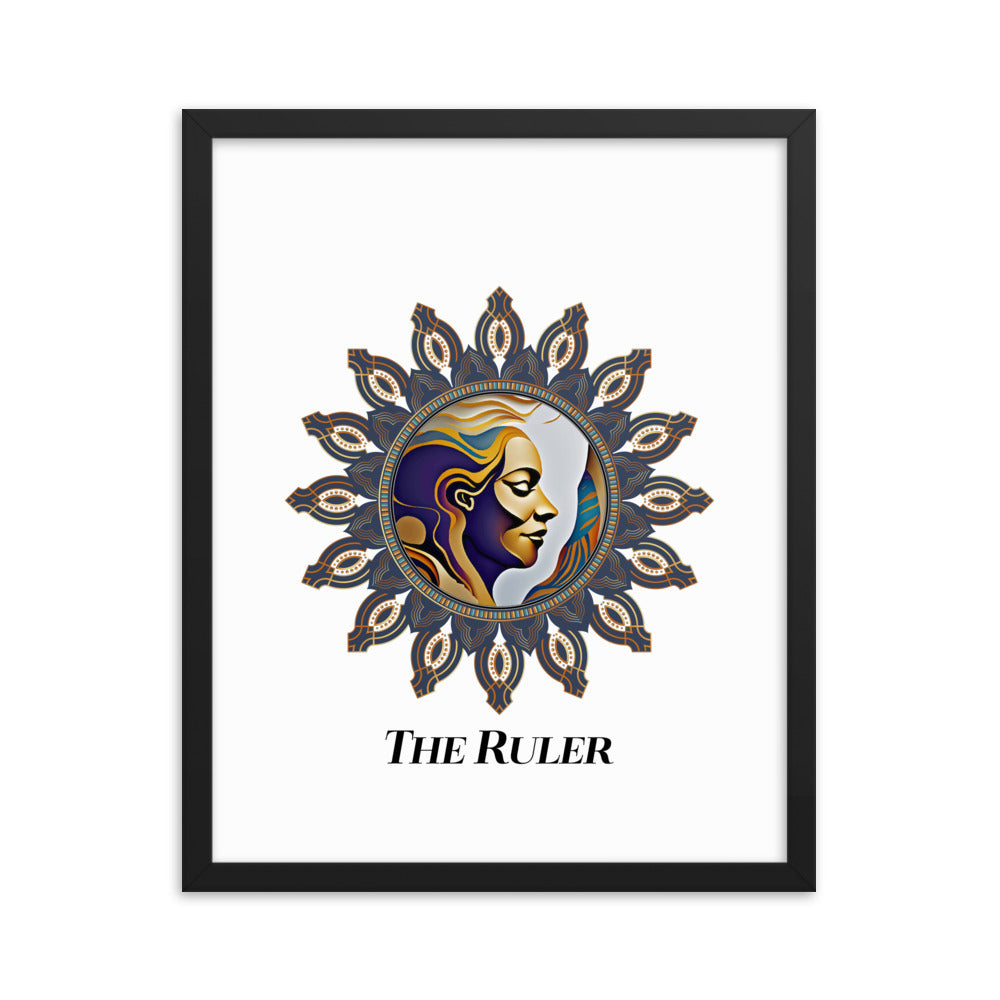 Framed Poster Kuklos No 4492 Mandala 'The Ruler' Free Shipping