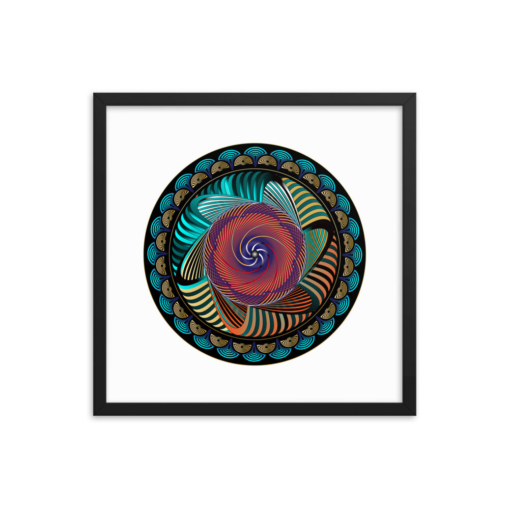 Framed poster Mandala Circularium No 2269 Free Shipping