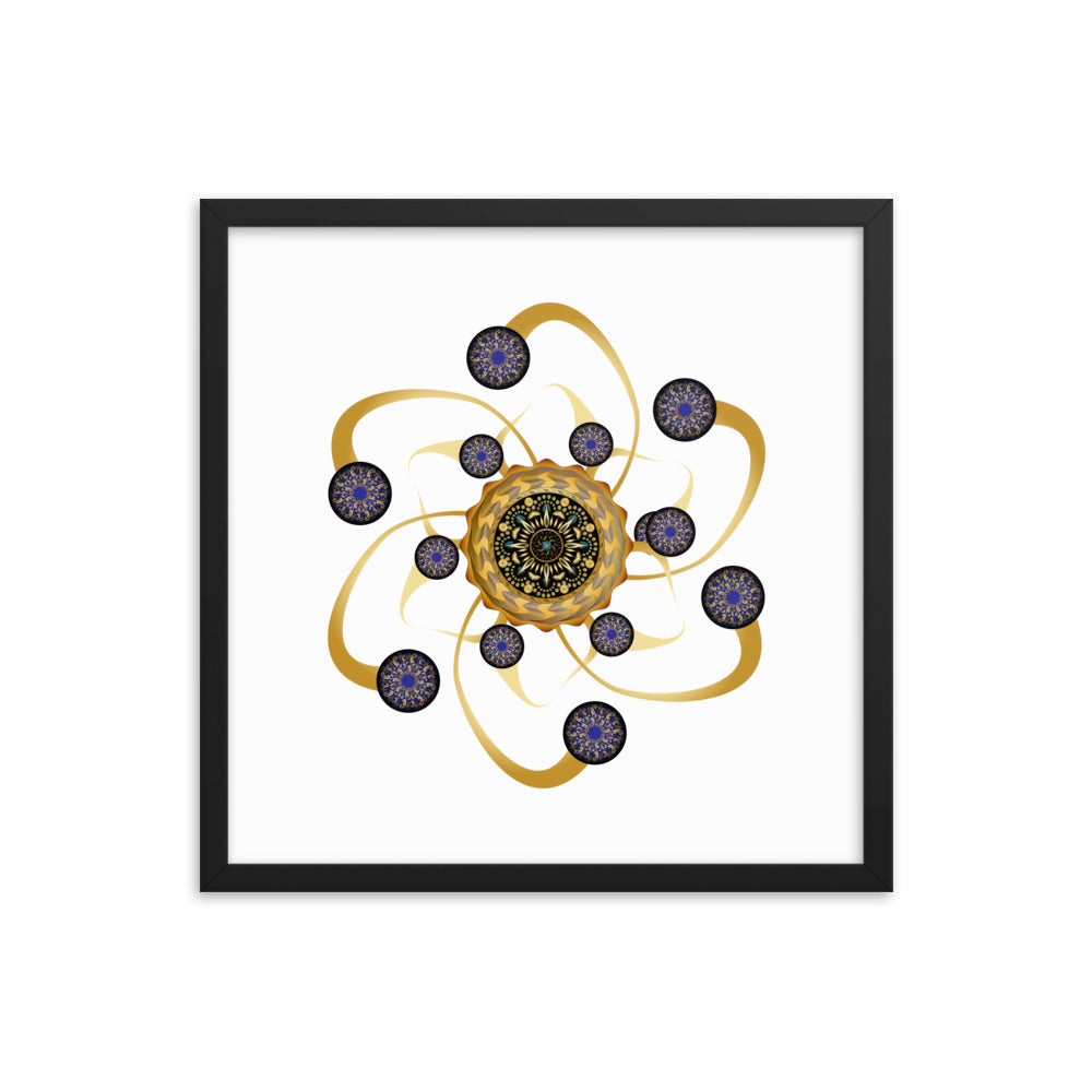 Framed poster Mandala Circularium No 2468 Free Shipping