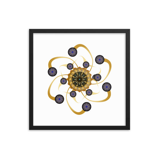 Framed poster Mandala Circularium No 2468 Free Shipping