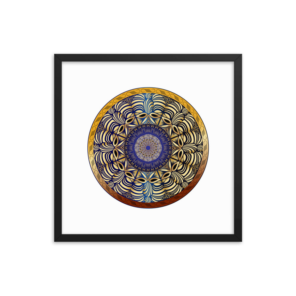 Framed poster Mandala Circularium No 2491 Free Shipping