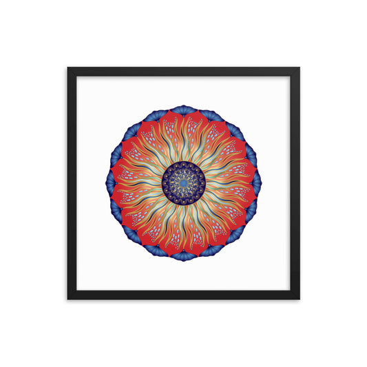 Framed poster Mandala Circularium No 2626 Free Shipping