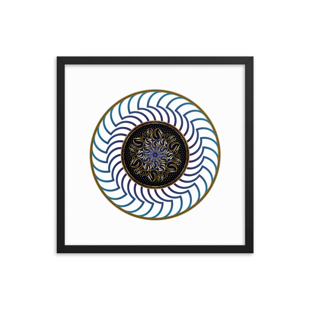 Framed poster Mandala Circularium No 2722 Free Shipping