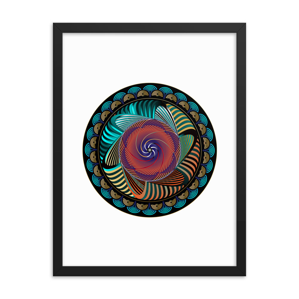 Framed poster Mandala Circularium No 2269 Free Shipping