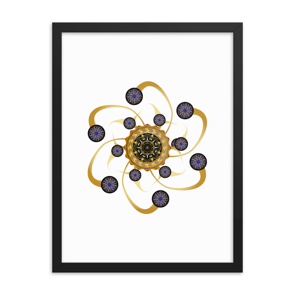 Framed poster Mandala Circularium No 2468 Free Shipping