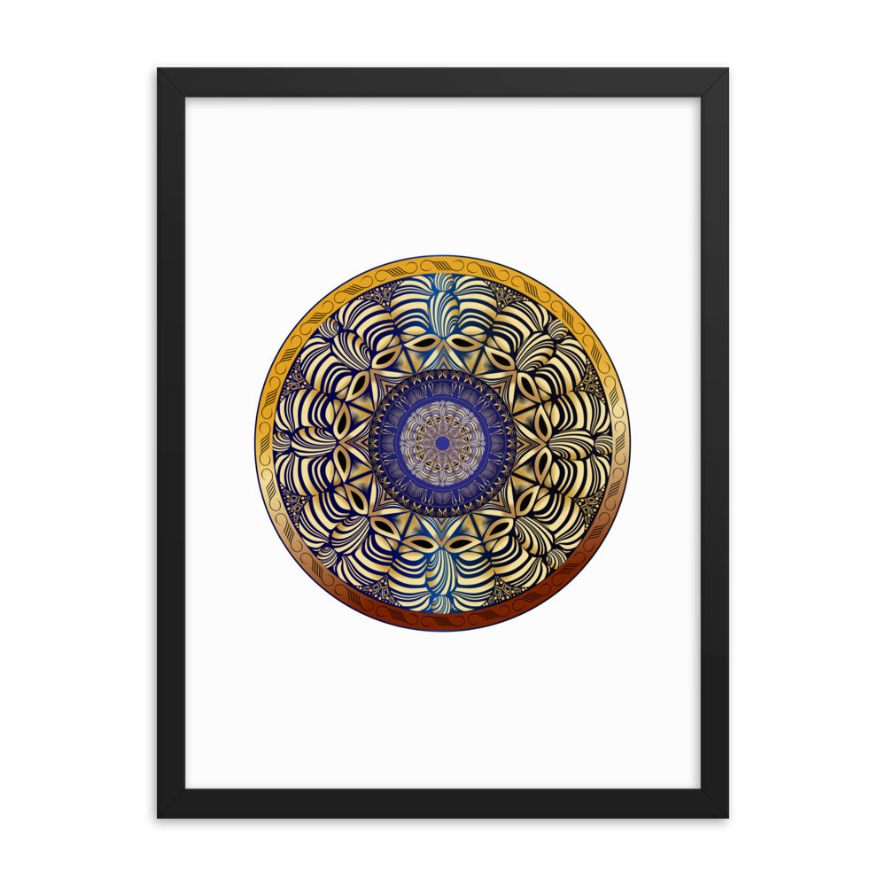 Framed poster Mandala Circularium No 2491 Free Shipping