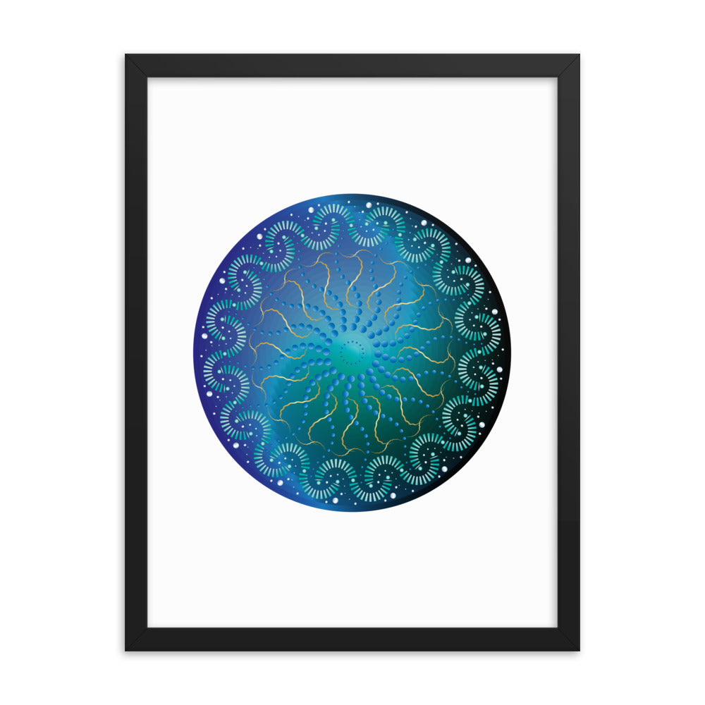 Framed poster Mandala Circularium No 2696  Free Shipping