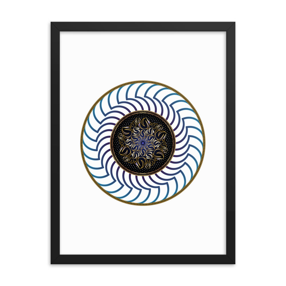 Framed poster Mandala Circularium No 2722 Free Shipping