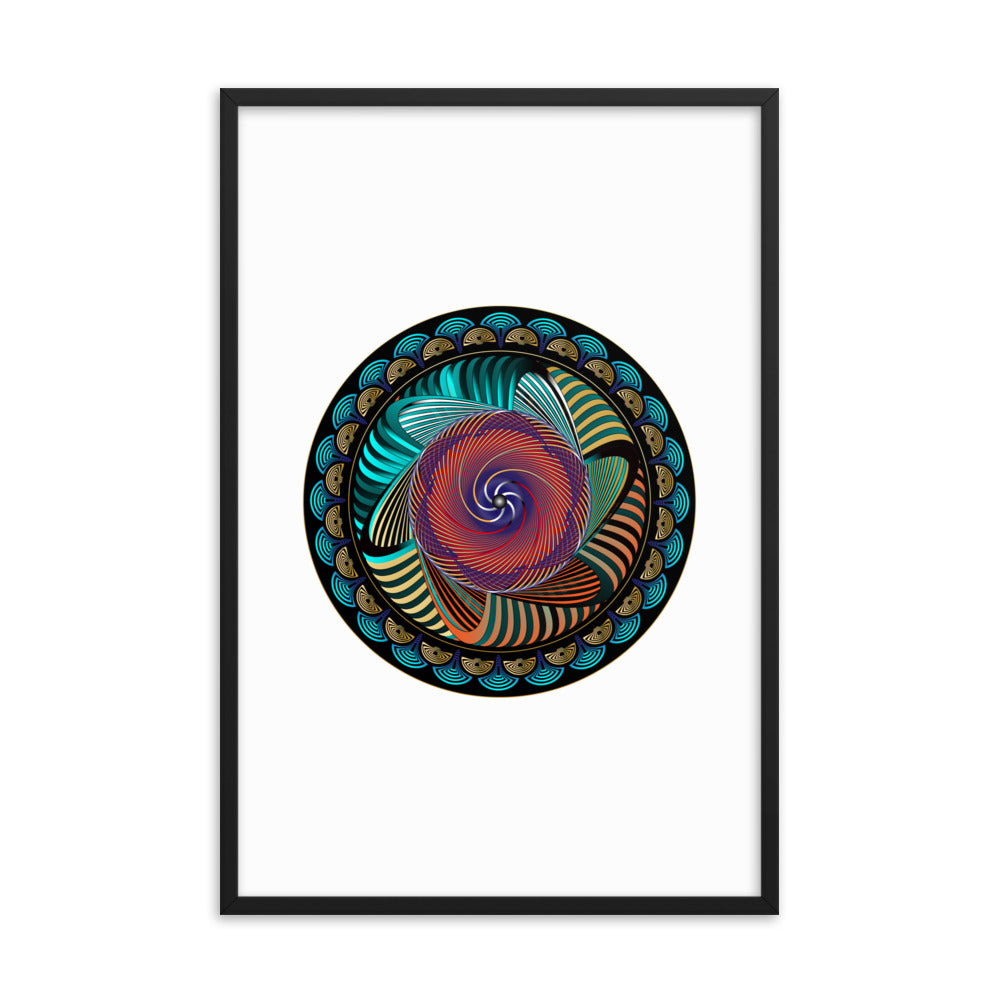 Framed poster Mandala Circularium No 2269 Free Shipping