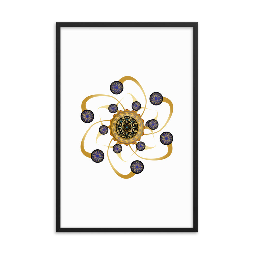 Framed poster Mandala Circularium No 2468 Free Shipping