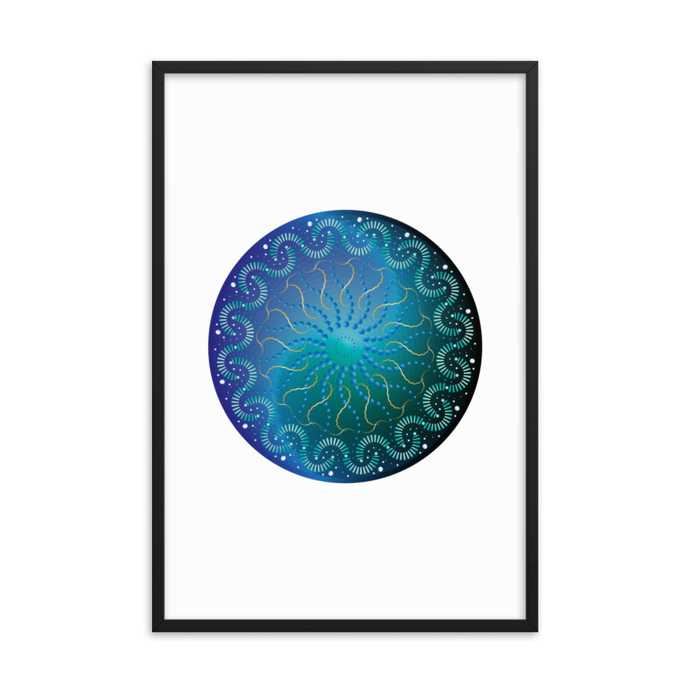 Framed poster Mandala Circularium No 2696  Free Shipping