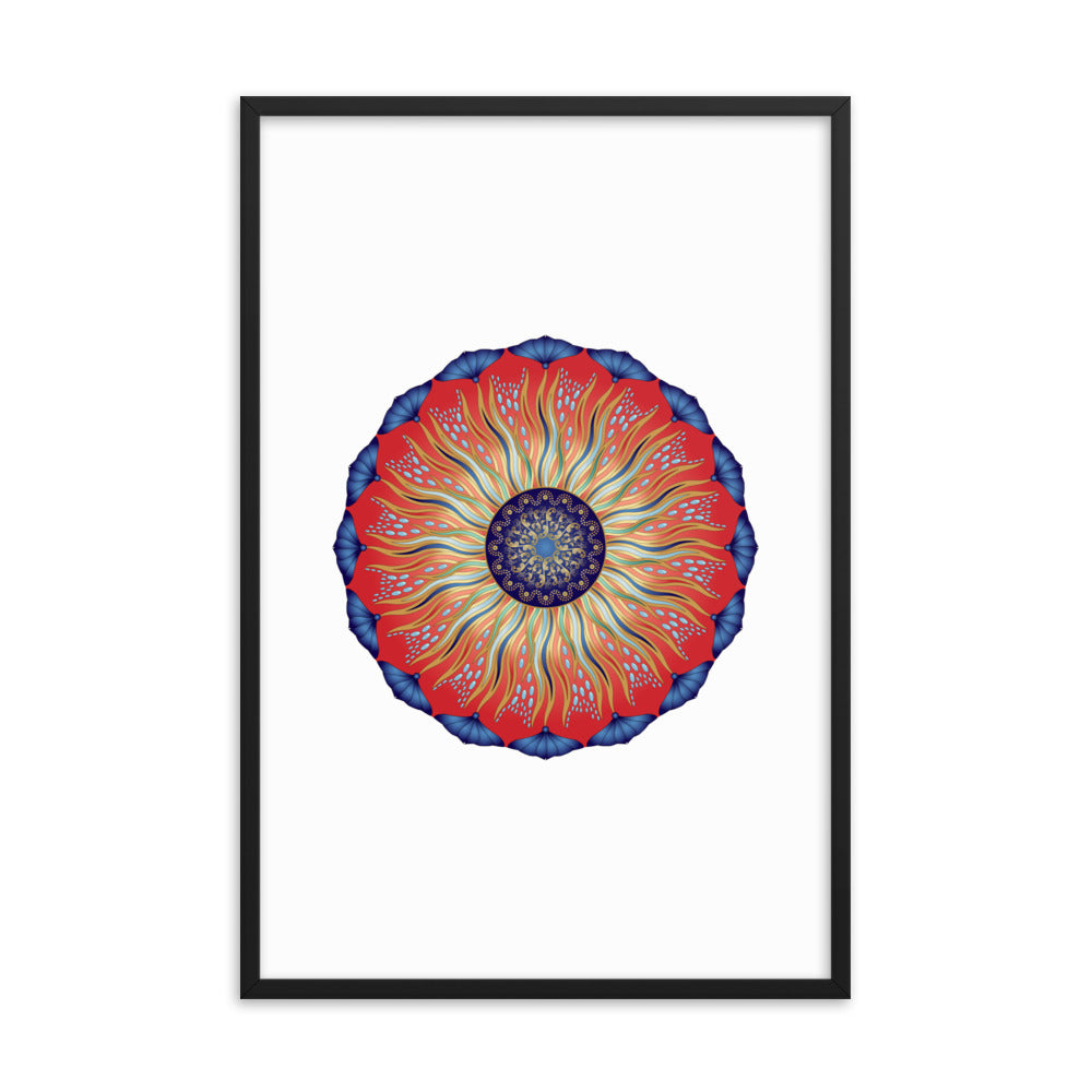 Framed poster Mandala Circularium No 2626 Free Shipping