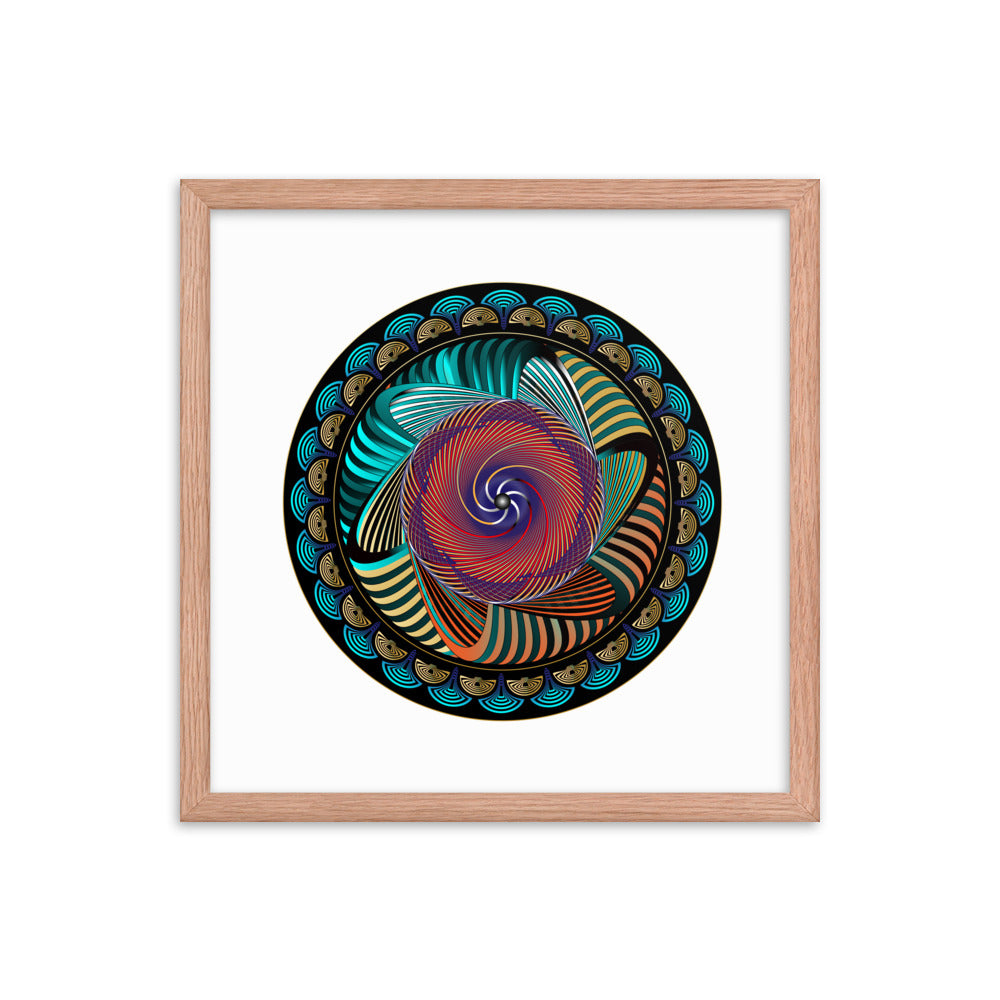 Framed poster Mandala Circularium No 2269 Free Shipping