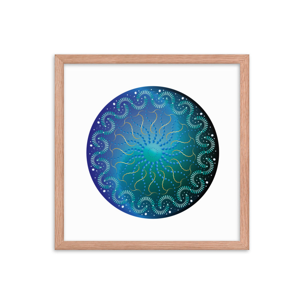 Framed poster Mandala Circularium No 2696  Free Shipping