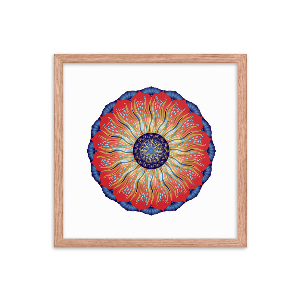 Framed poster Mandala Circularium No 2626 Free Shipping