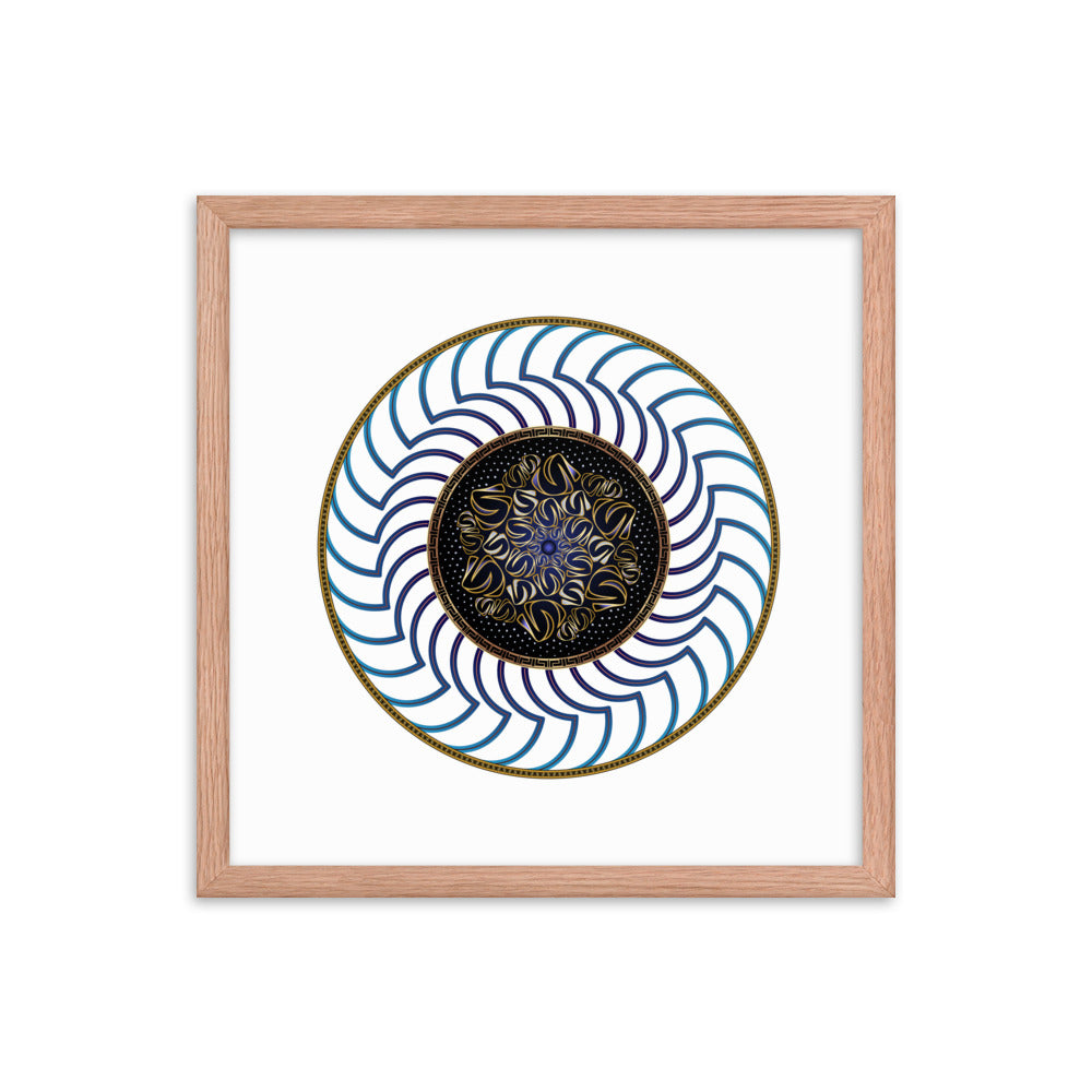 Framed poster Mandala Circularium No 2722 Free Shipping