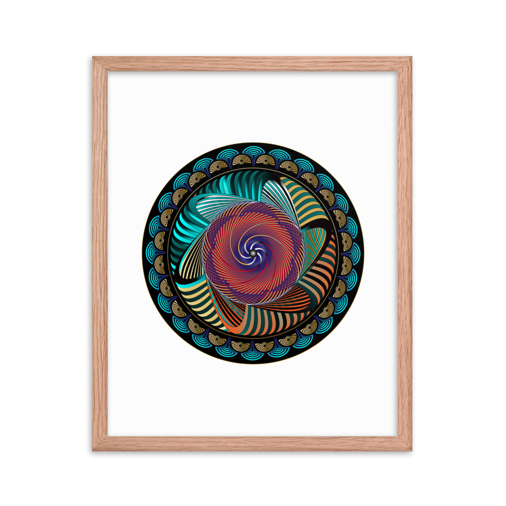 Framed poster Mandala Circularium No 2269 Free Shipping