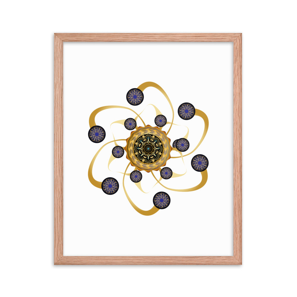 Framed poster Mandala Circularium No 2468 Free Shipping