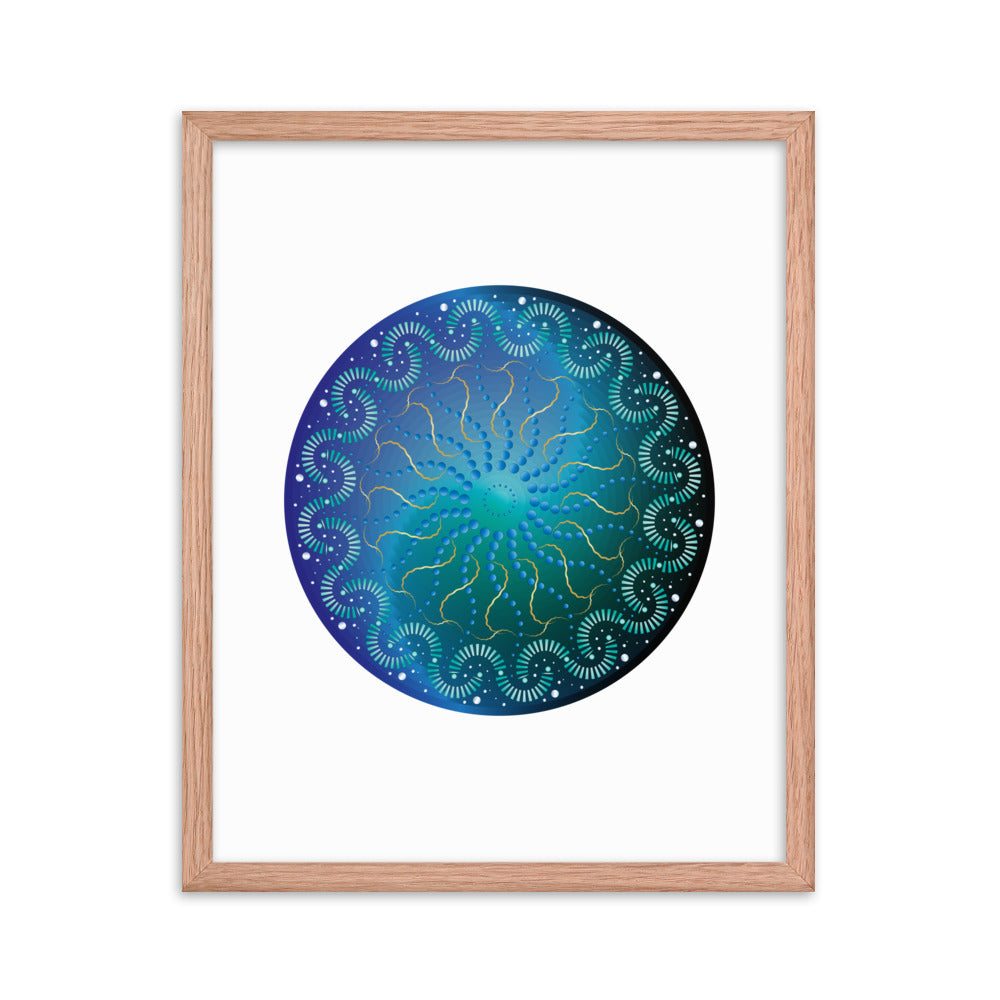 Framed poster Mandala Circularium No 2696  Free Shipping