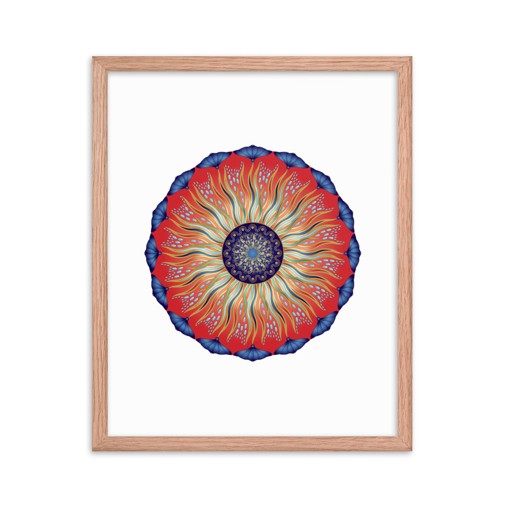 Framed poster Mandala Circularium No 2626 Free Shipping