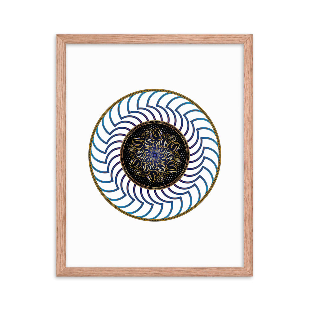 Framed poster Mandala Circularium No 2722 Free Shipping