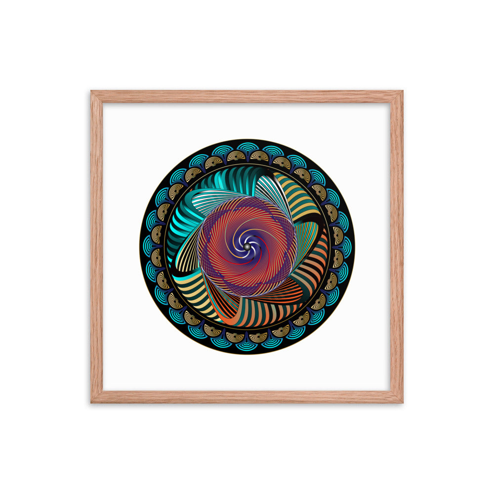 Framed poster Mandala Circularium No 2269 Free Shipping