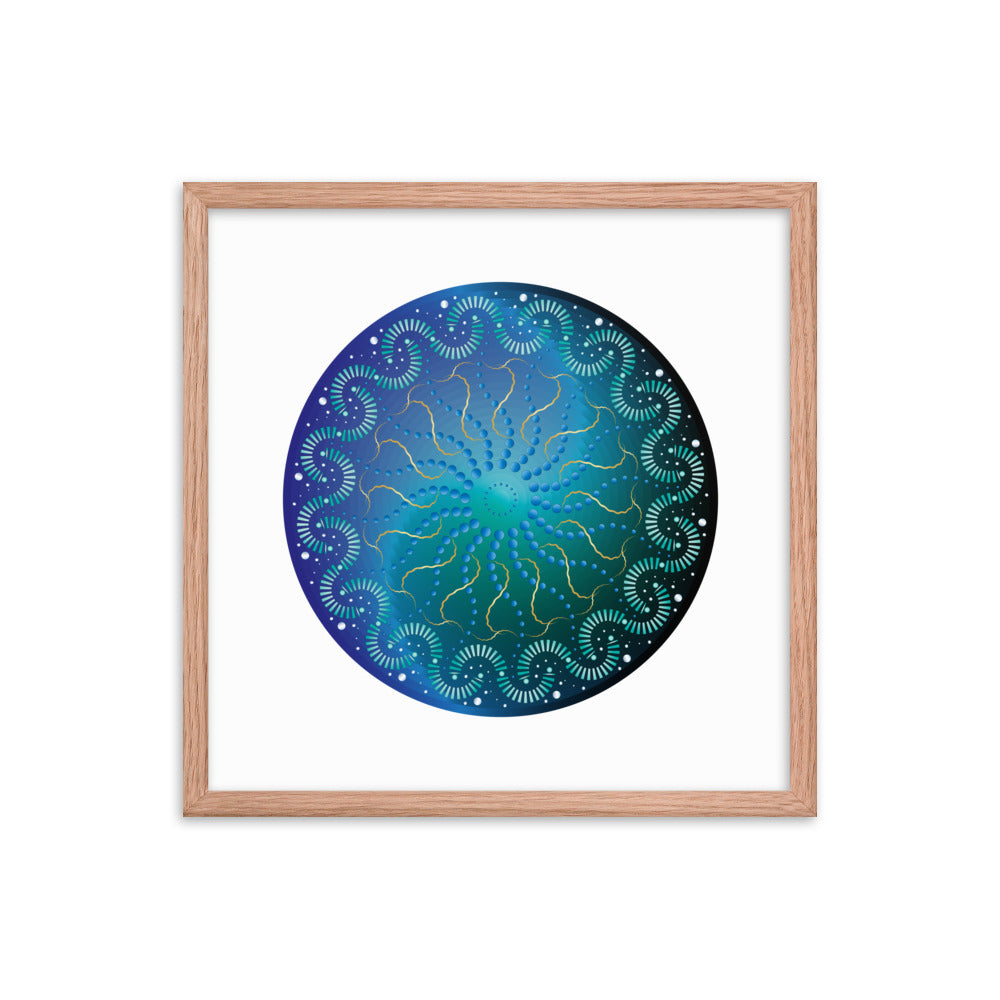 Framed poster Mandala Circularium No 2696  Free Shipping