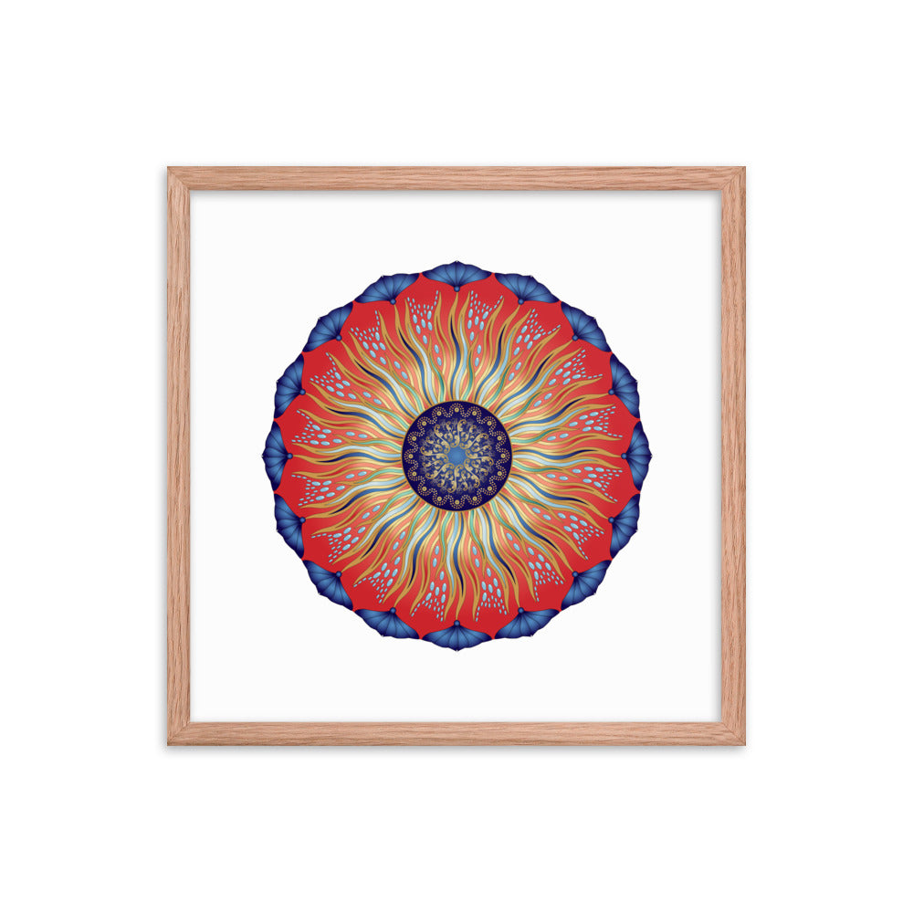 Framed poster Mandala Circularium No 2626 Free Shipping