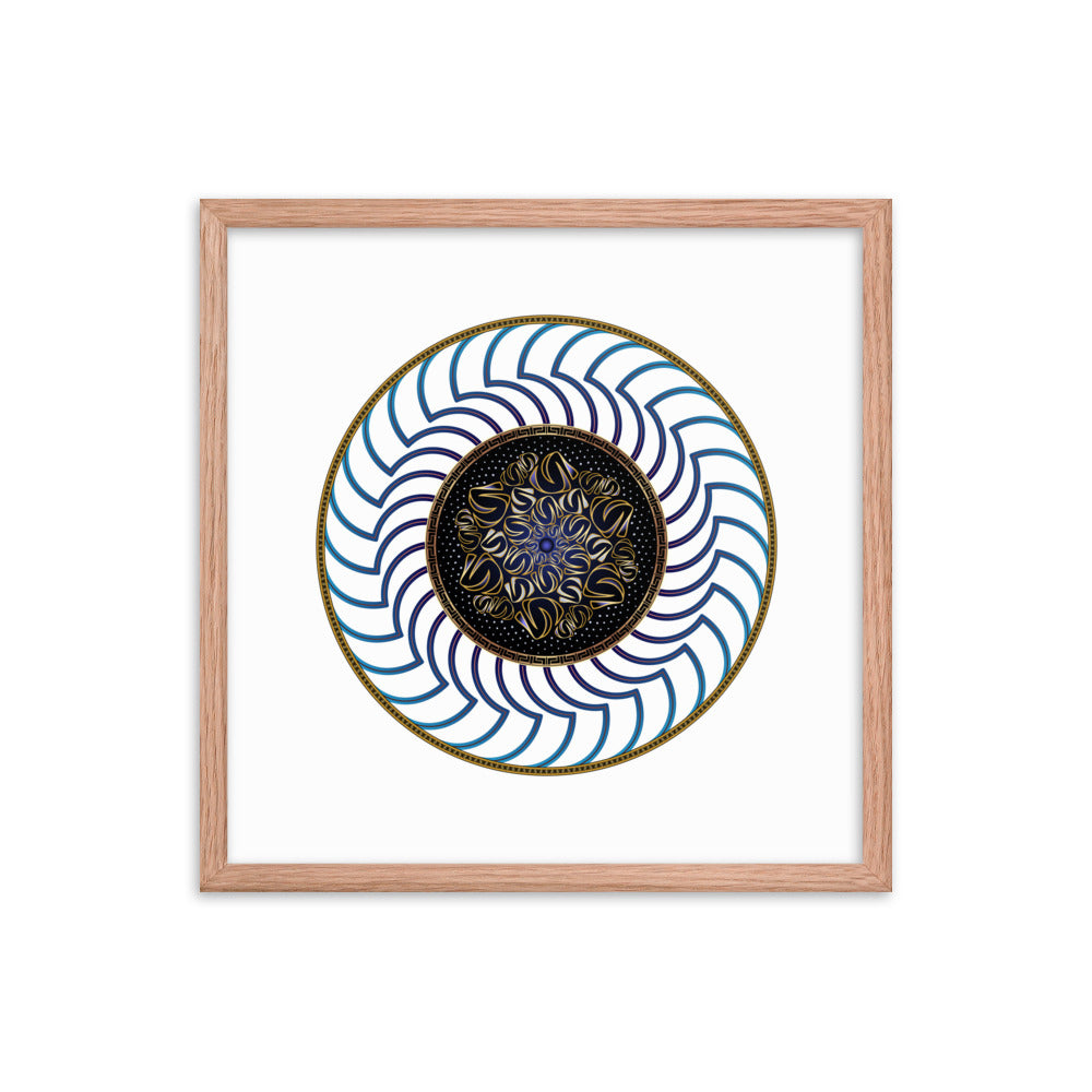 Framed poster Mandala Circularium No 2722 Free Shipping