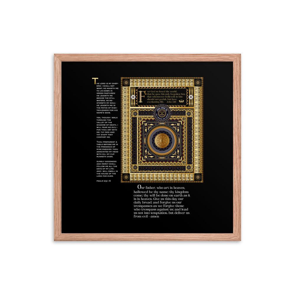 Framed poster 'The Lord's Prayer' & more...Free Shipping