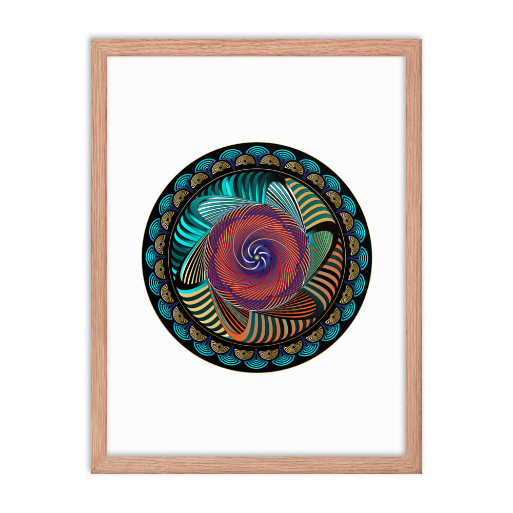 Framed poster Mandala Circularium No 2269 Free Shipping