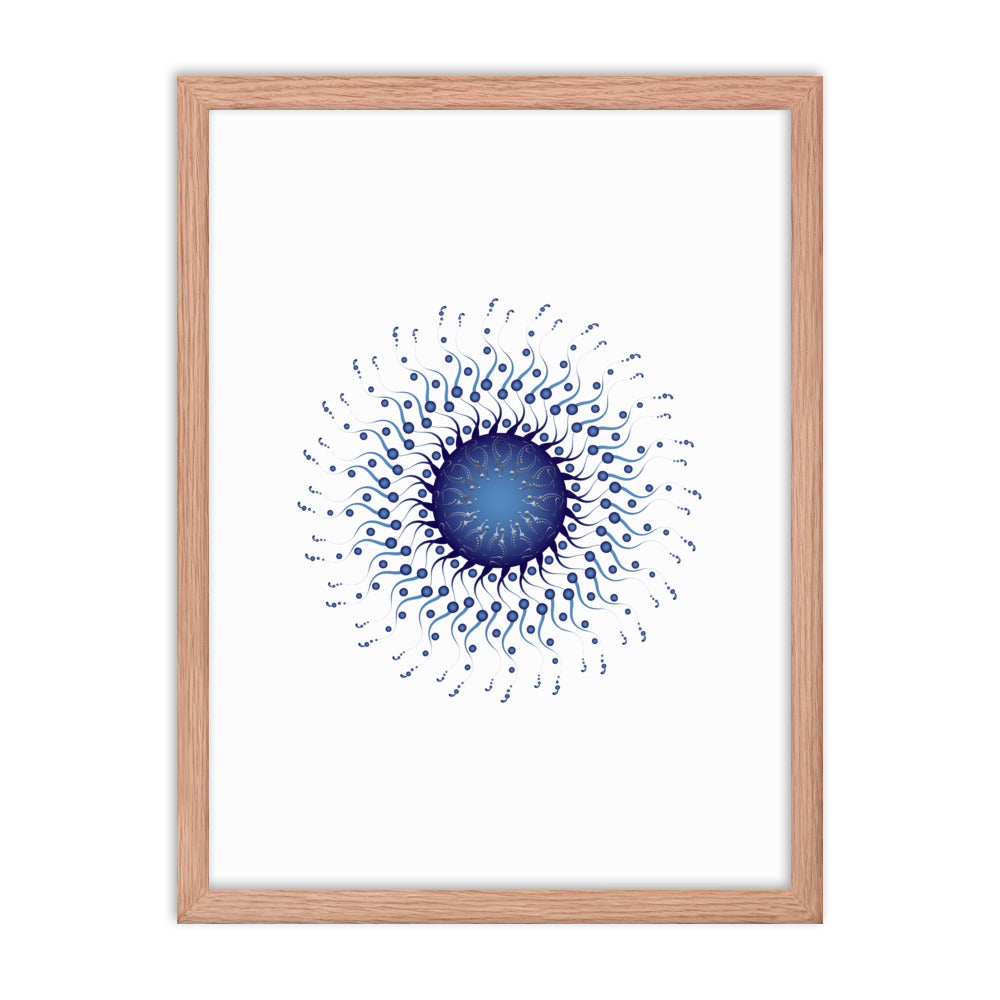 Framed poster Mandala Circularium No 2307 Free Shipping