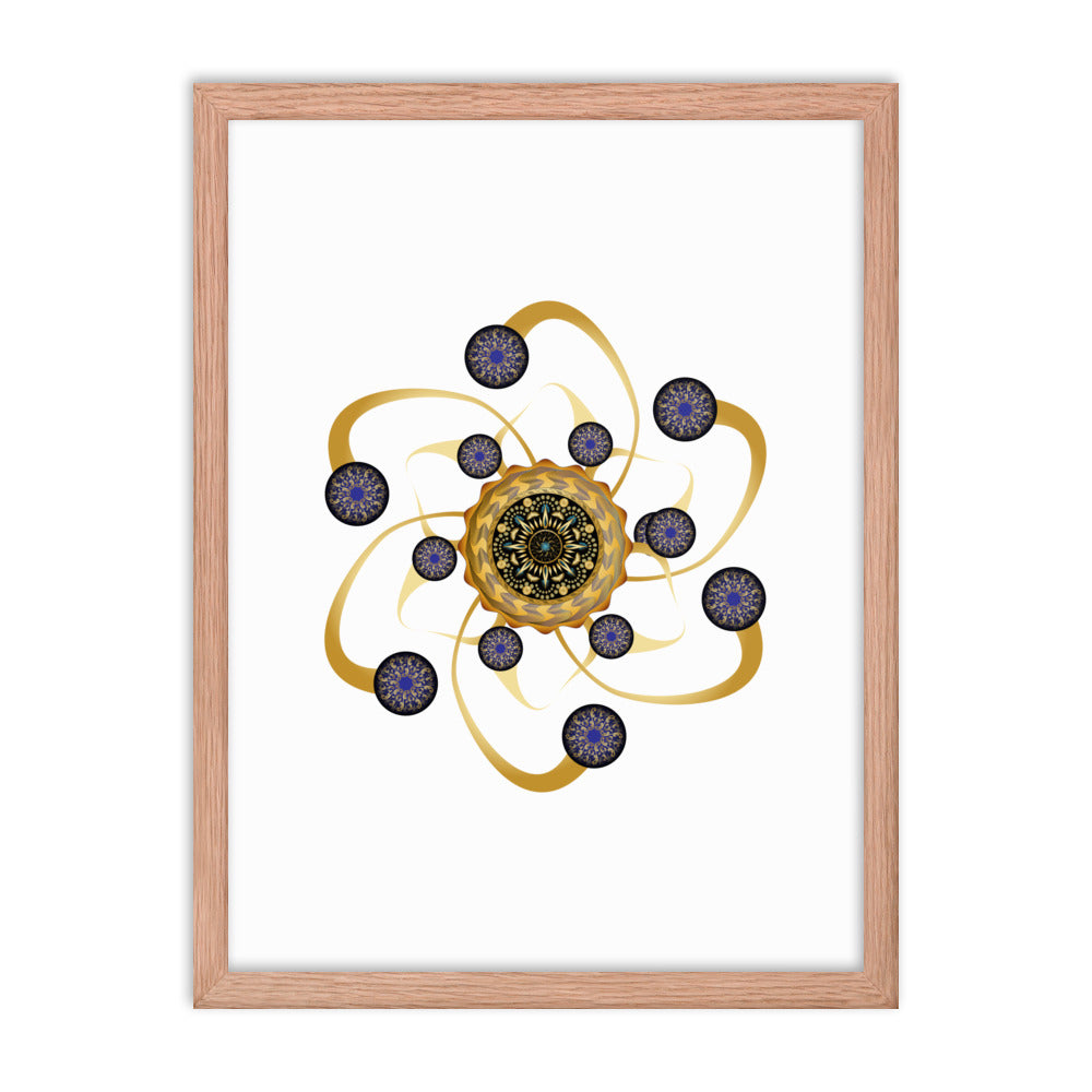 Framed poster Mandala Circularium No 2468 Free Shipping