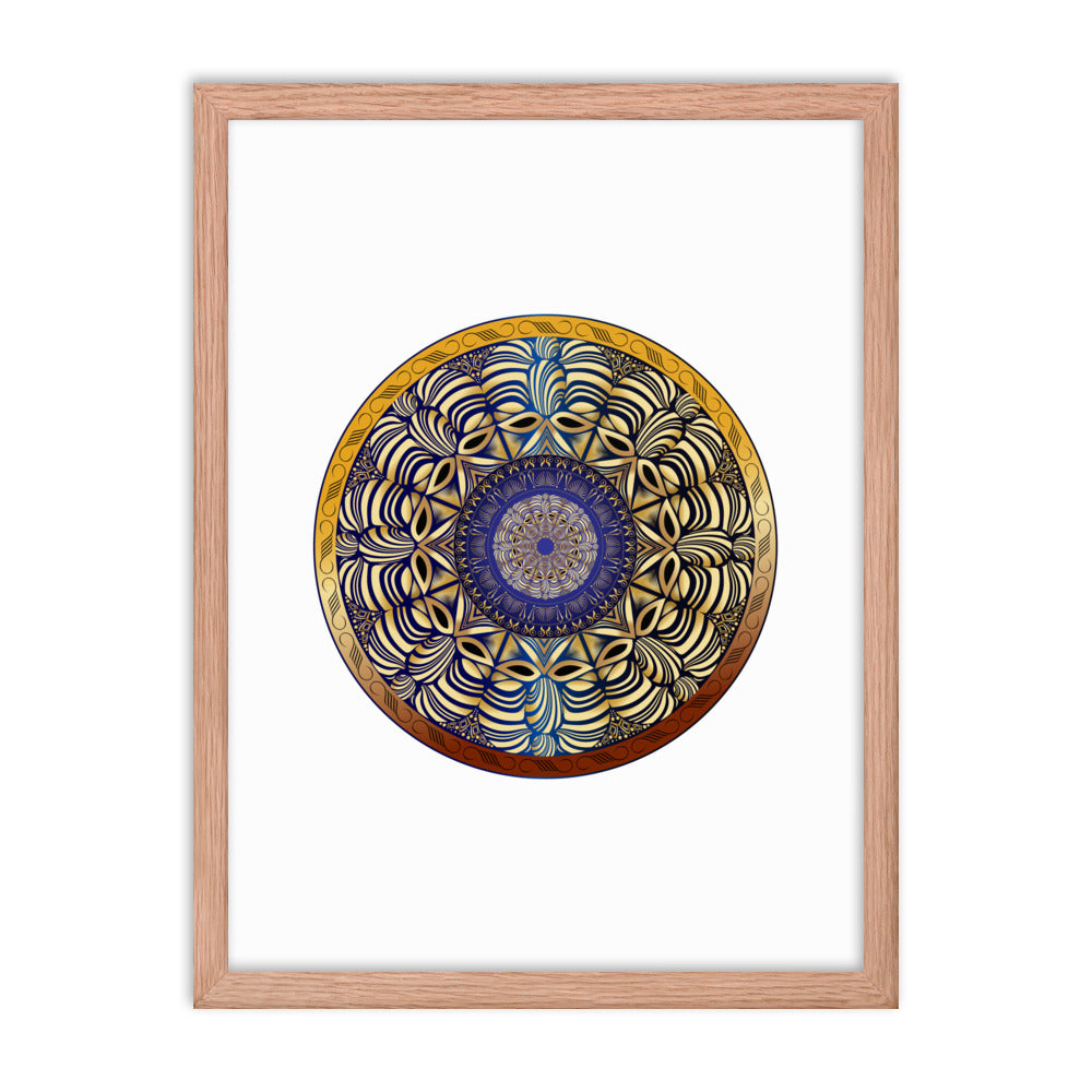 Framed poster Mandala Circularium No 2491 Free Shipping