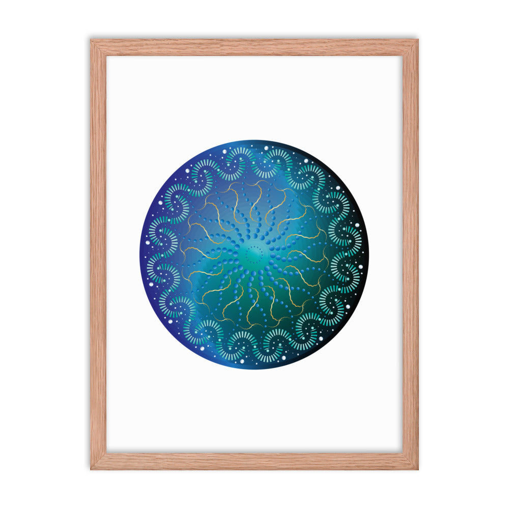 Framed poster Mandala Circularium No 2696  Free Shipping